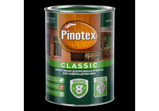 Декоративно-защитная пропитка Pinotex Classic для древесины тик (2,7л) 5195570